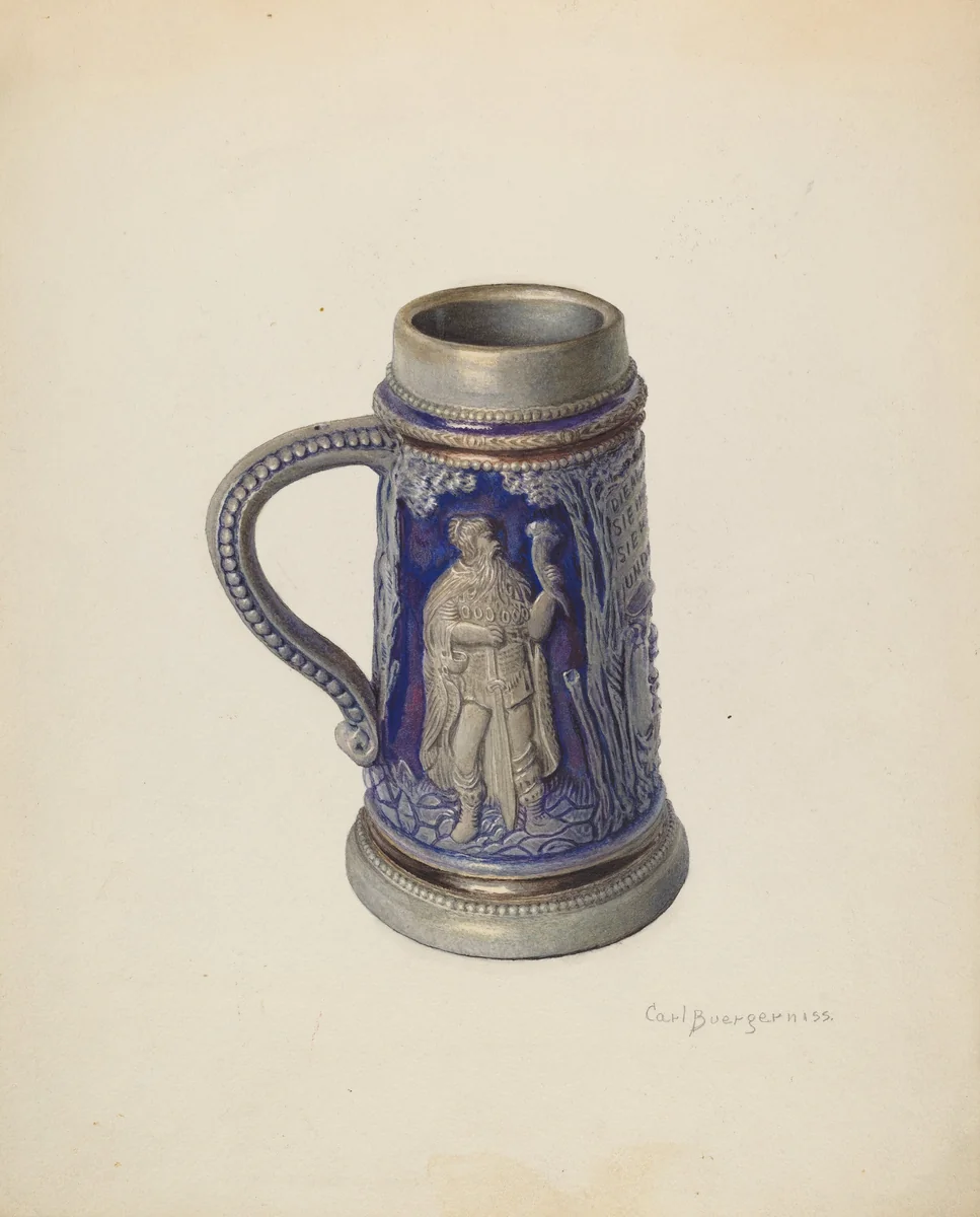 Beer Mug by Carl Buergerniss, index of american design, 1939
