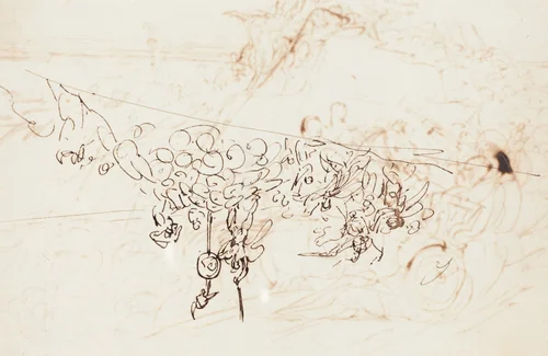 Xenophon and the Greeks Sighting the Sea [verso] by Benjamin Robert Haydon, drawing, 1786-1846