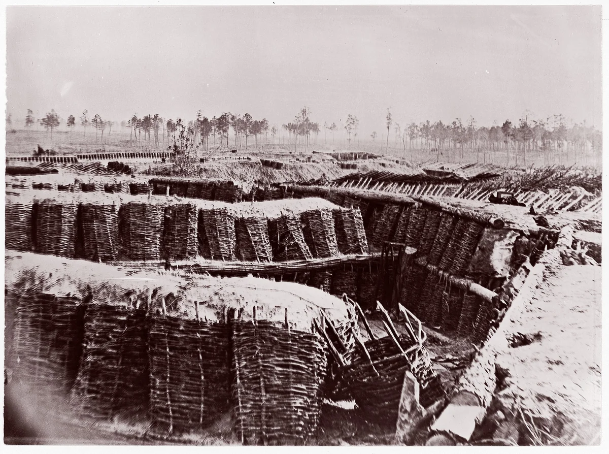 Fort Sedgwick near Petersburg, interior by Timothy O'Sullivan, photograph, 1864
