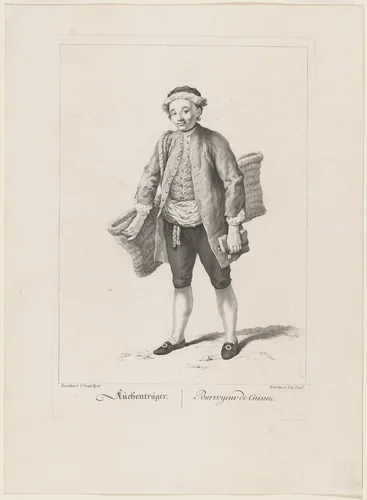 Küchenträger (Food Carrier) by Johann Feigel
Johann Christian Brand, print, 1775