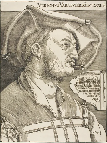 Portrait of Ulrich Varnbüler by Albrecht Dürer, print, 1522