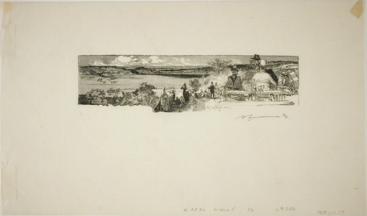 Sole Valley by Louis Auguste Lepère, print, 1890