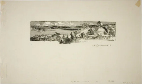 Sole Valley by Louis Auguste Lepère, print, 1890