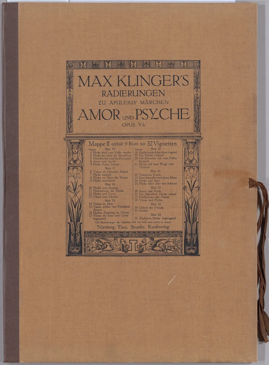 Amor und Psyche [Opus Vb] by Max Klinger, portfolio, 1880-1907
