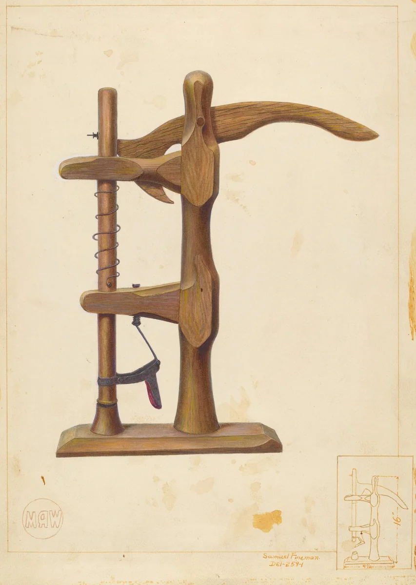 Cancelling Machine by Samuel Fineman, index of american design, 1938