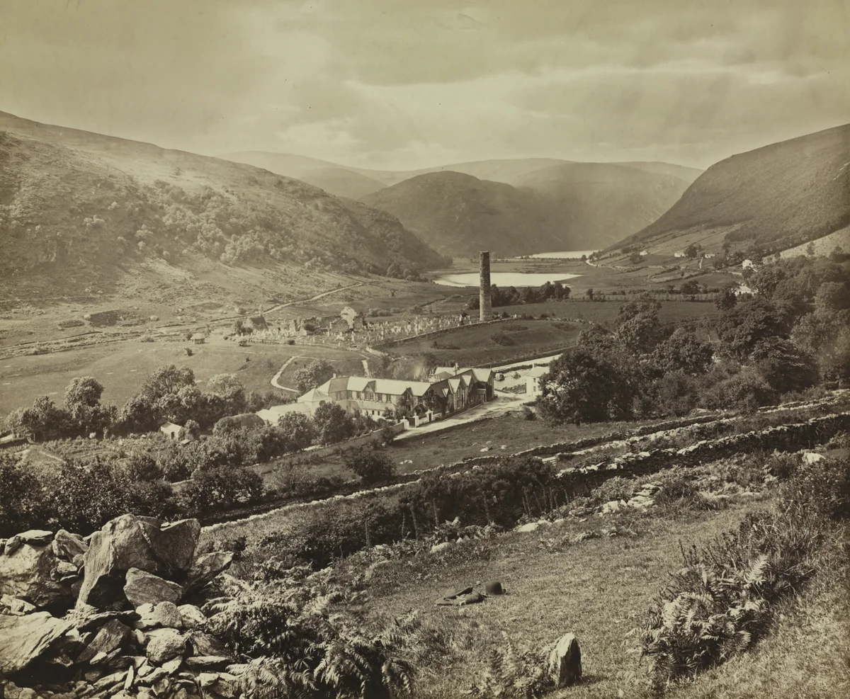 The Valley of Glendalough, County Wicklow, Ireland by William Russell Sedgfield, photograph, 1859-1869