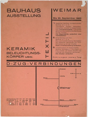 Bauhaus Ausstellung by Walter Dexel, design, 1923