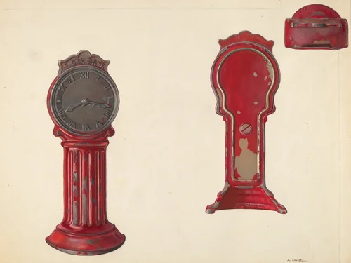 Clock Bank by Alf Bruseth, index of american design, 1938