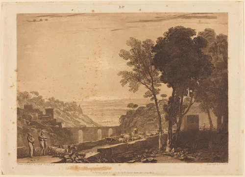 The Bridge and Goats by Frederick Christian Lewis
Joseph Mallord William Turner, print, 1812