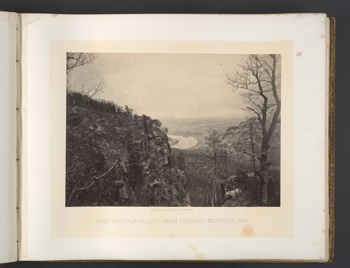 Chattanooga Valley from Lookout Mountain No. 2 by George N. Barnard, photograph, 1860-1869