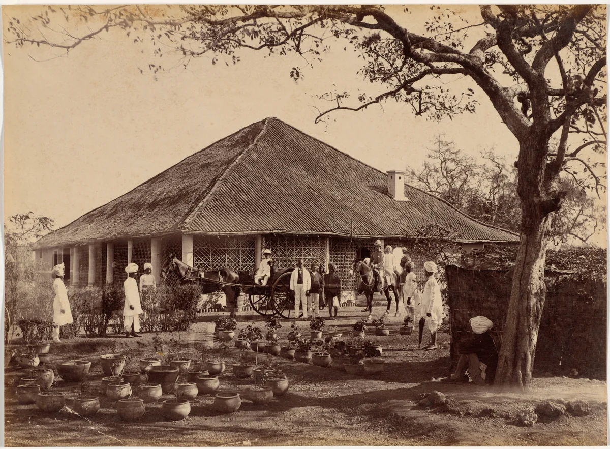 Reverend Loche at Neemuch by Raja Deen Dayal, photograph, 1887
