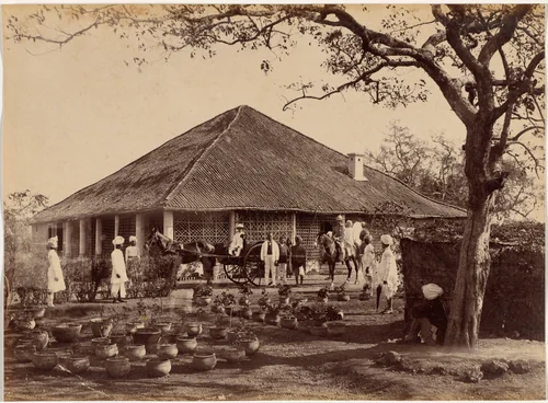 Reverend Loche at Neemuch by Raja Deen Dayal, photograph, 1887