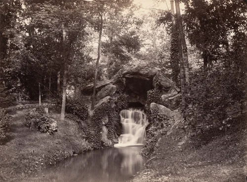 Grotto in the Bois de Boulogne by Charles Marville, photograph, 1858-1860