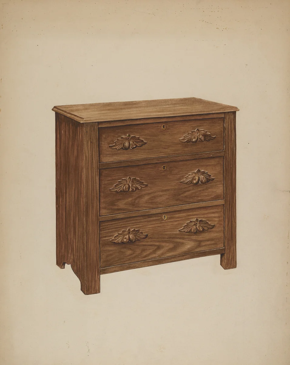 Chest by Lelah Nelson, index of american design, 1941