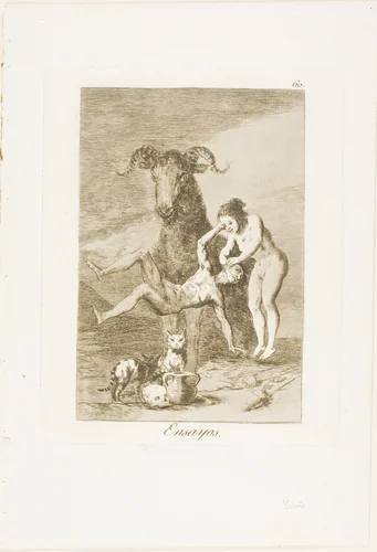 Trials, plate 60 from Los Caprichos by Francisco José de Goya, print, 1797-1799