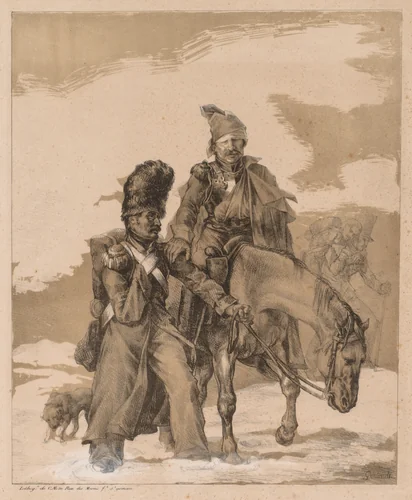 Return from Russia by Théodore Géricault, print, 1813-1823