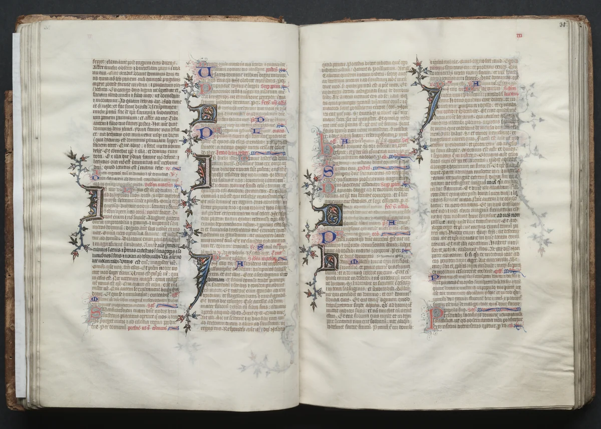 The Gotha Missal: Fol. 31r, Text by Master of the Boqueteaux, book, 1370-1380