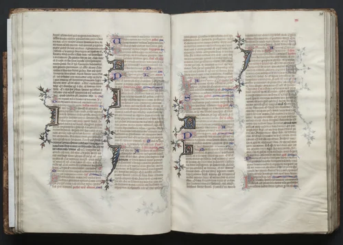 The Gotha Missal: Fol. 31r, Text by Master of the Boqueteaux, book, 1370-1380