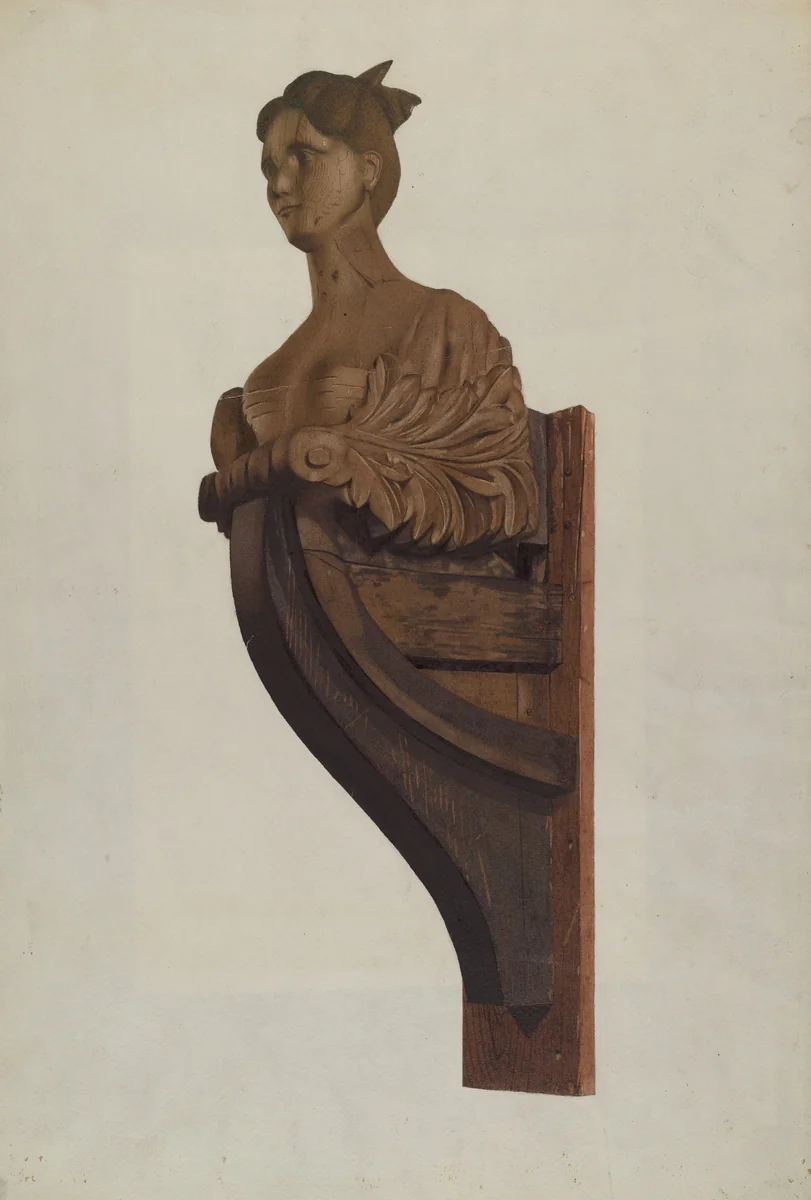 Figurehead by Joseph Goldberg, index of american design, 1937