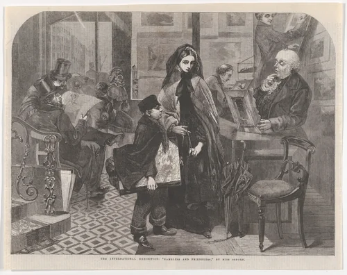 Nameless and Friendless, from "Illustrated London News" by Emily Mary Osborn, print, 1862