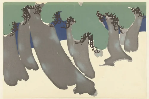 Four Prints from the Series ‘Flowers of a Hundred Worlds’ by Kamisaka Sekka, print, 1909