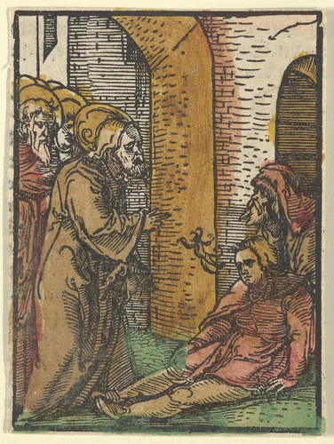 Christ Healing the Possessed, from Das Plenarium by Hans Schäufelein, print, 1517