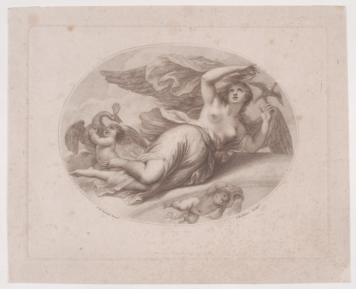 Air, from "The Four Elements" by Francesco Bartolozzi, print, 1784