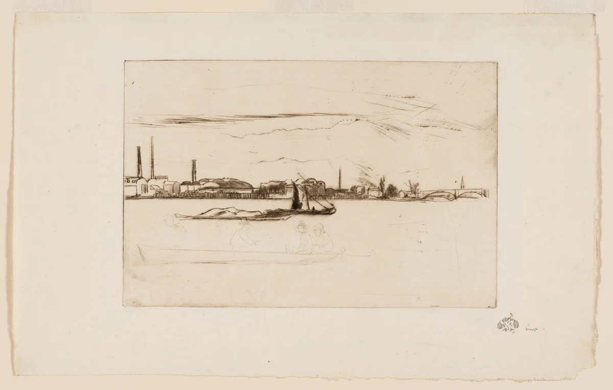 Price's Candle Factory by James McNeill Whistler, print, 1876-1877
