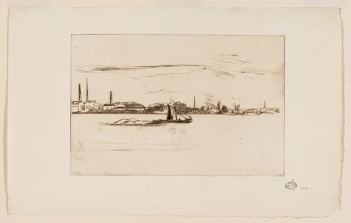 Price's Candle Factory by James McNeill Whistler, print, 1876-1877