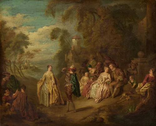 Fête Champêtre by Jean Baptiste Joseph Pater, painting, 1700-1899