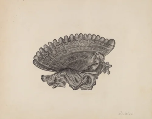 Visiting Card Tray by Helen Hobart, index of american design, 1940