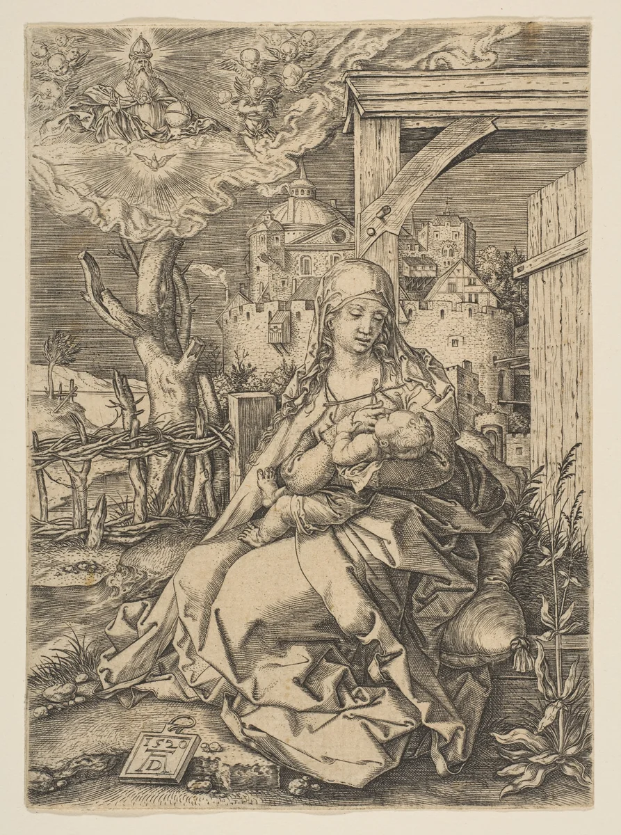 Virgin and Child by Albrecht Dürer, print, 1520
