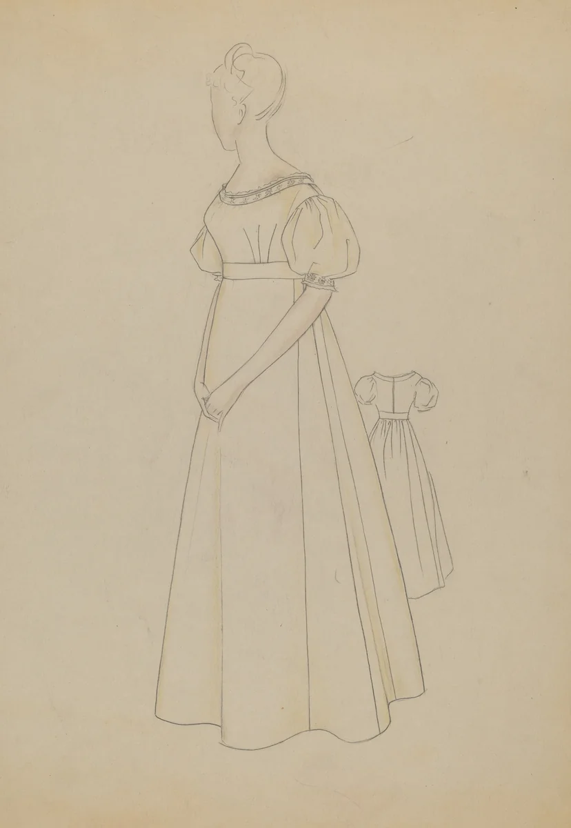 Dress by Melita Hofmann, index of american design, 1935-1942