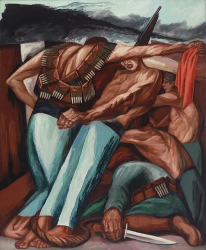 Barricade by José Clemente Orozco, painting, 1931