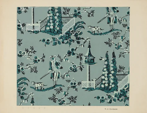 Wall Paper by Sidney Liswood, index of american design, 1937