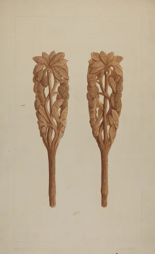 Wood Carving by Eldon Allen, index of american design, 1935-1942