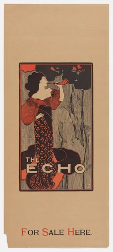 The Echo - For Sale Here by John Sloan, design, 1895