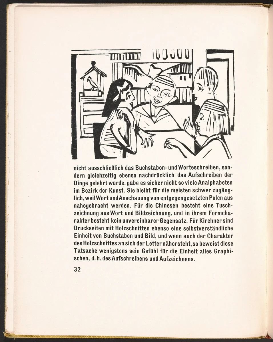 In-text plate from Kirchner Zeichnungen (Kirchner Drawings) by Ernst Ludwig Kirchner, volume, 1925