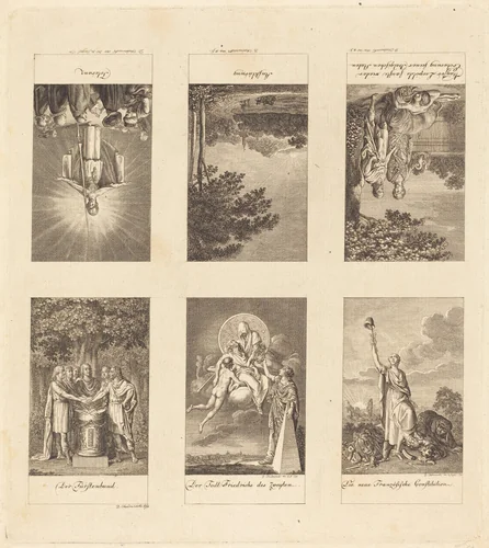 Six Great Events of 1780-1790 by Daniel Nikolaus Chodowiecki, print, 1791