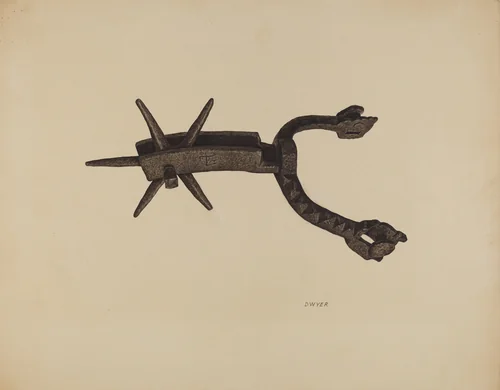 Spur by James Dwyer, index of american design, 1935-1942