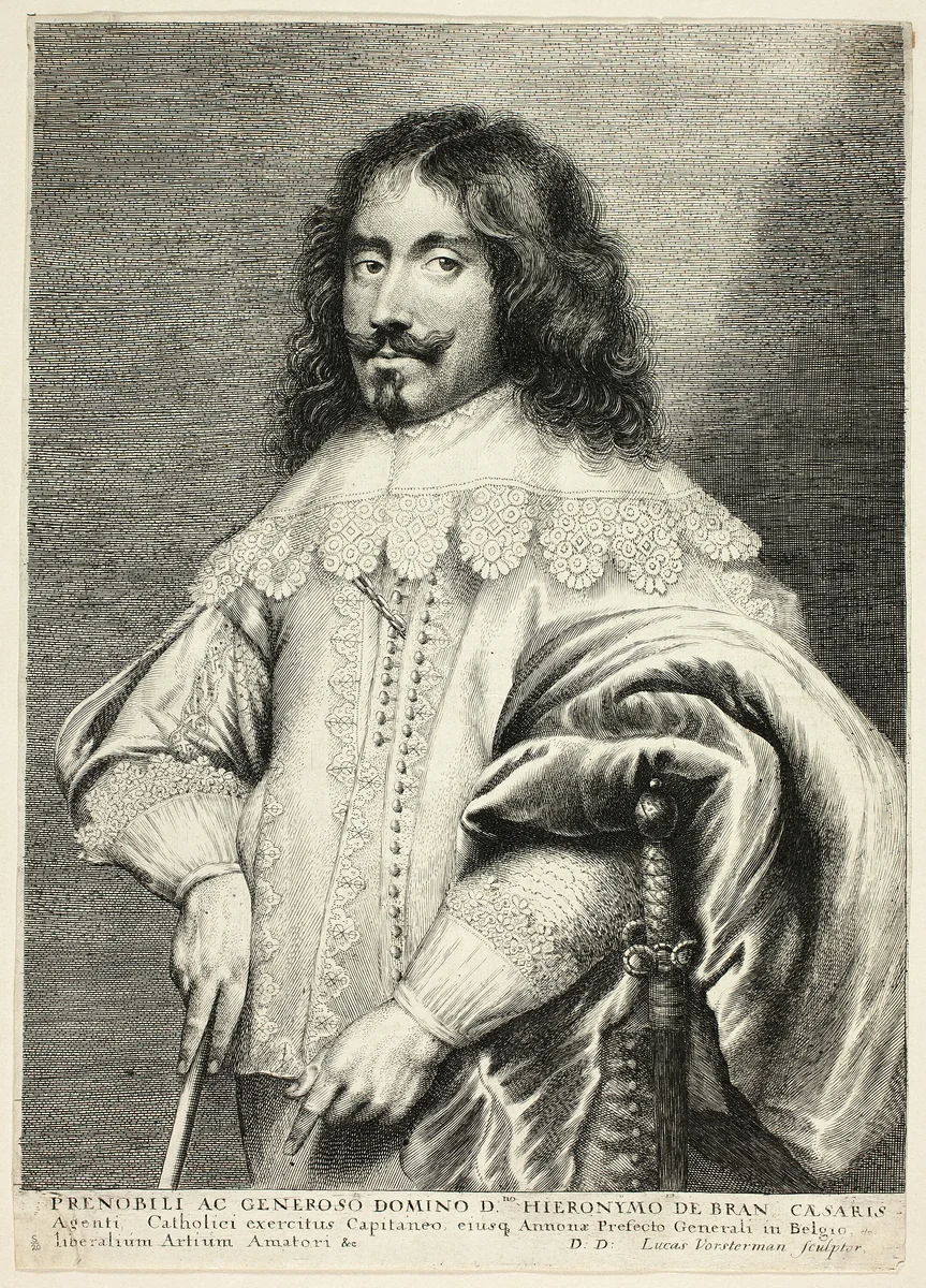 Jeronimo de Bran by Lucas Emil Vorsterman, print, 1615-1675