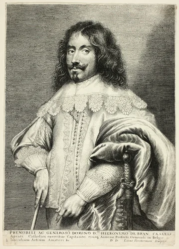 Jeronimo de Bran by Lucas Emil Vorsterman, print, 1615-1675