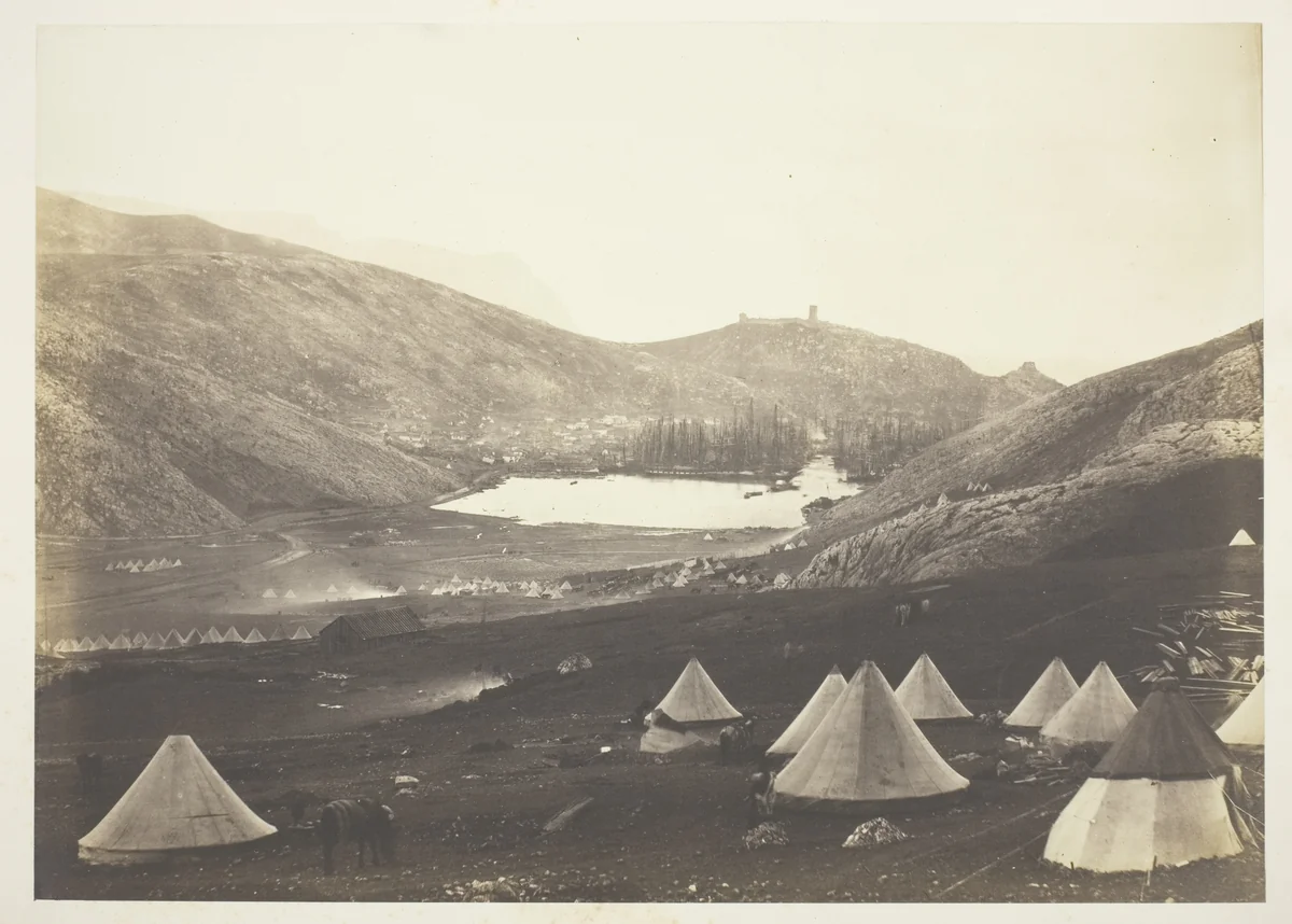 Balaklava from Guard's Hill by Roger Fenton, photograph, 1855