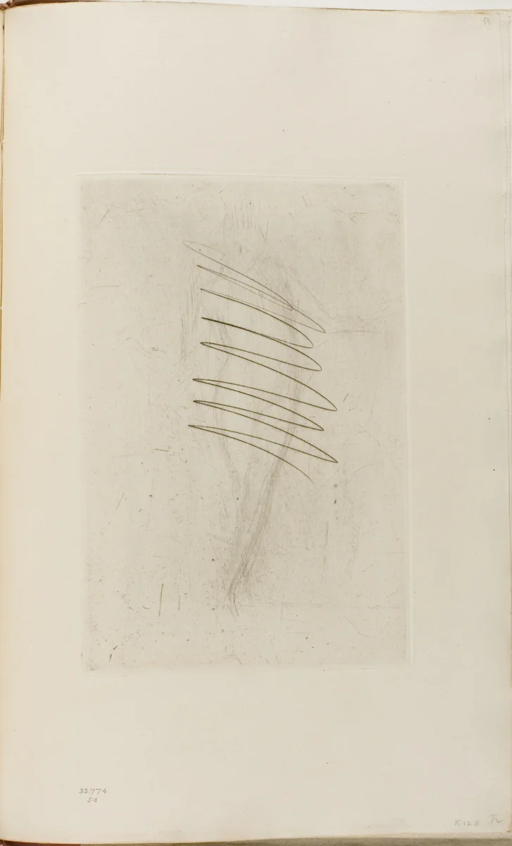 Nude Woman Standing, hand on hip by James McNeill Whistler, print, 1873-1878