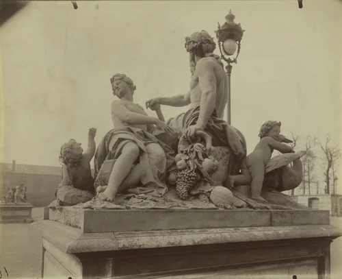 Tuileries - Le Rhone / et la Saone par / Coustou by Eugène Atget, photograph, 1911