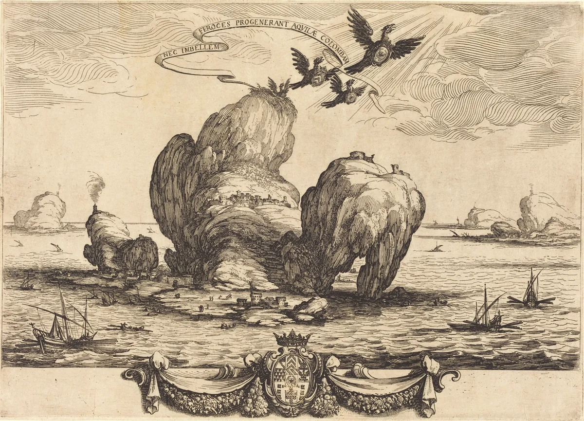 The Great Rock by Jacques Callot, print, 1623