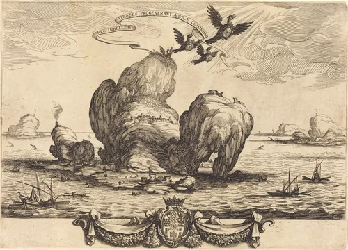 The Great Rock by Jacques Callot, print, 1623