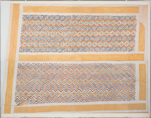 Ceiling on the North Side of the Transverse Hall of Nakht's Offering Chapel by Norman de Garis Davies, artwork, -1410--1370