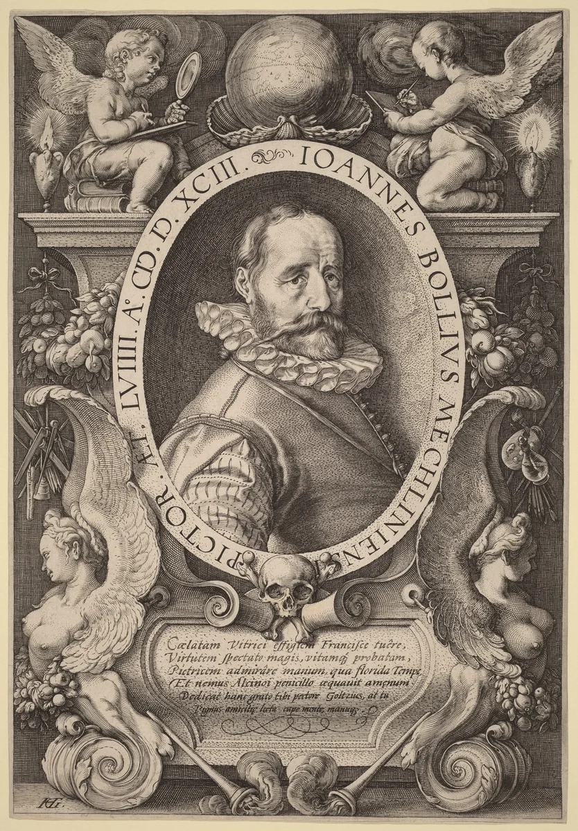 Hans Bol by Hendrick Goltzius, print, 1593