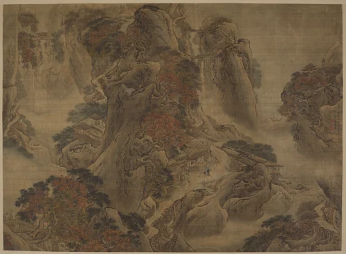 Road to Shu by Yuan Yao, painting, 1743